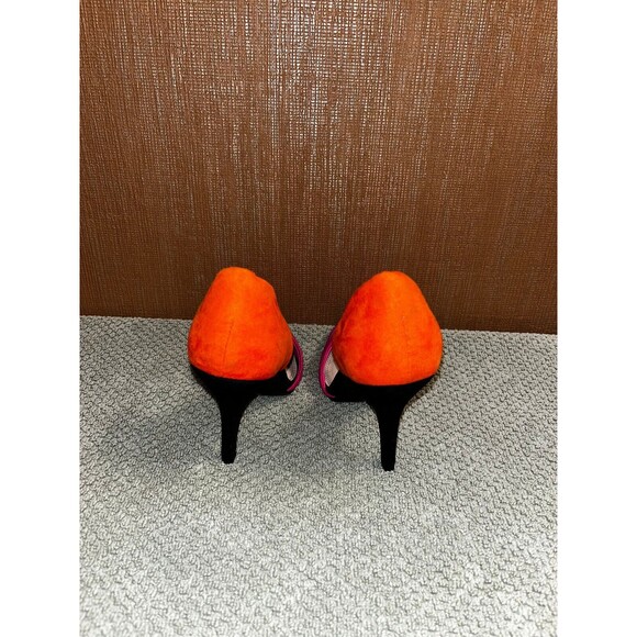 Chinese Laundry Pumps Stiletto Size 7.5 Two Tone Pointy Toes Suede Gorgeous - Picture 5 of 6